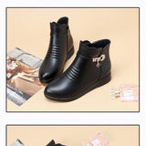 Soft Soled Non Slip Flat Leather Shoes For Women