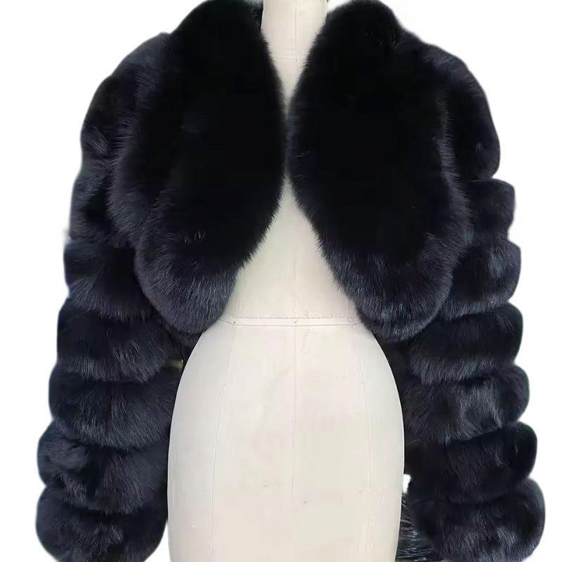 Short Stitching Winter Warm All-matching Top Jacket