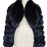 Short Stitching Winter Warm All-matching Top Jacket