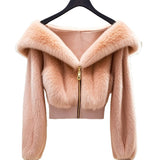 New Social Elegant Lady Of Note Plush Coat