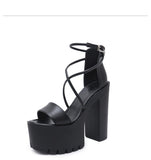 Nightclub Dj Bar Performance Shoes Cross Strap Sandals For Women