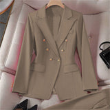 Small-sized Retro Suit Jacket Slim-fit Fashion Women's Casual Design Top Suit Jacket Set