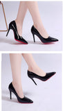 Stiletto Heel Pointed Toe Sexy High Heels Shallow Mouth Super High Heel Solid Color