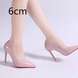 Stiletto Heel Pointed Toe Sexy High Heels Shallow Mouth Super High Heel Solid Color
