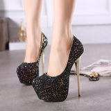 Women's Large Size Cross-dressing Sexy Men's Anti-string High Heels 16cm Women's Shoes