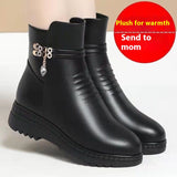 Soft Soled Non Slip Flat Leather Shoes For Women