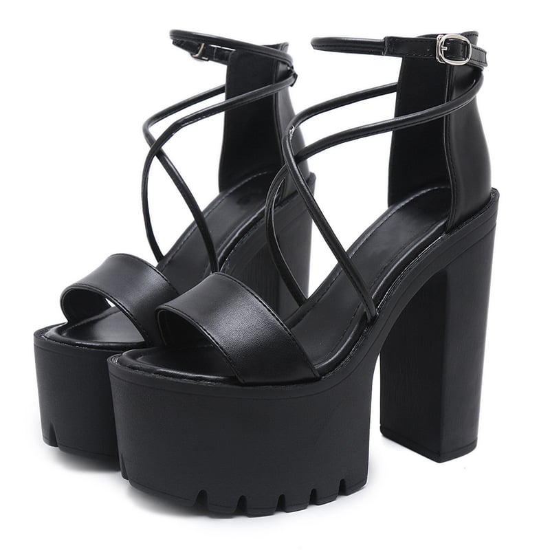 Nightclub Dj Bar Performance Shoes Cross Strap Sandals For Women