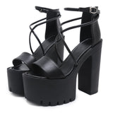 Nightclub Dj Bar Performance Shoes Cross Strap Sandals For Women