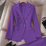 Small-sized Retro Suit Jacket Slim-fit Fashion Women's Casual Design Top Suit Jacket Set