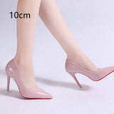 Stiletto Heel Pointed Toe Sexy High Heels Shallow Mouth Super High Heel Solid Color