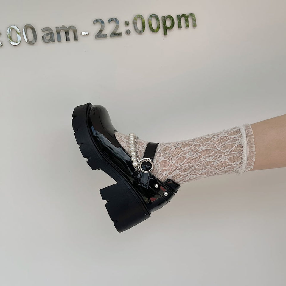 Thick Soled Mary Jane Shoes For Women